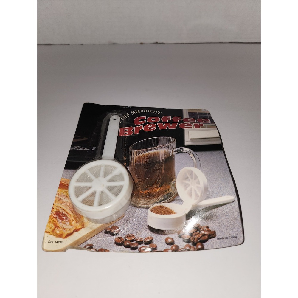NOS Vintage One Cup Microwave Coffee‎ Brewer New in Package